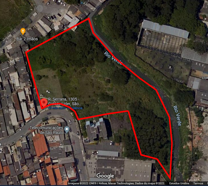 PARTE REMANESCENTE NÃO CONSTRUÍDA (ÁREA 10.355,35 m²), SENDO 4.227,96 m² DE Á.Ú. E 6.127,39 m² DE APA