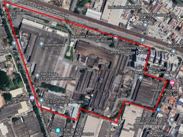 COBRASMA S.A - ÁREA INDUSTRIAL C/ PRÉDIOS e GALPÕES em OSASCO/SP - 83.086,20m² A.C. e 175.586,46m² A.T.